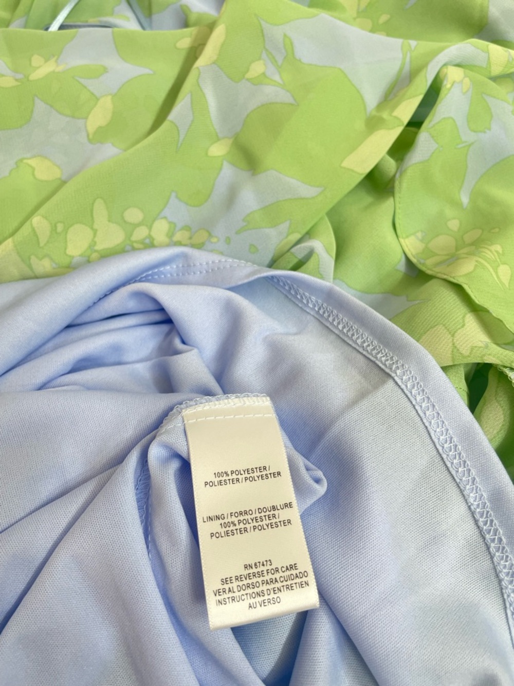 Taylor Chiffon Pastel Mint & Lilac Floral V-Neck Maxi Dress Long Sleeve Size 4 - Picture 12 of 14